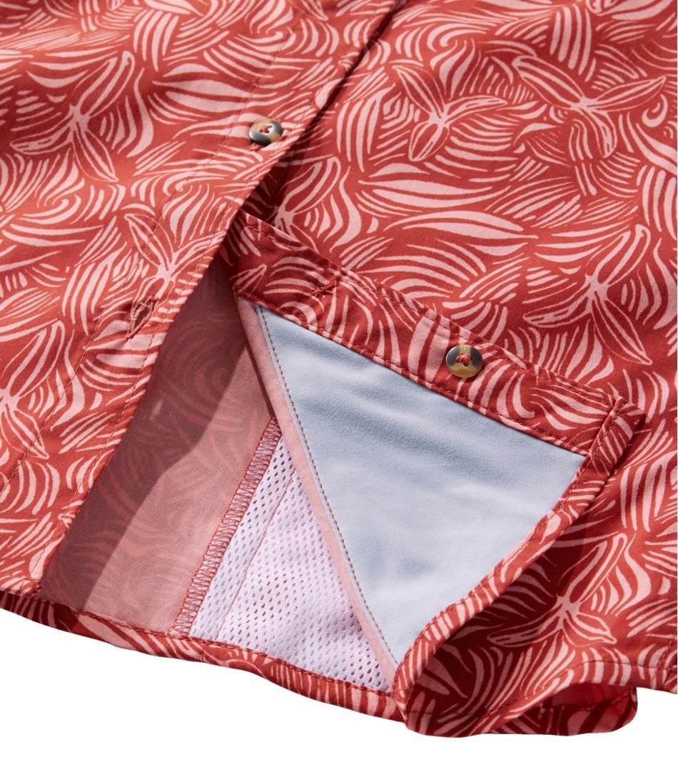 L.L.Bean | Women's Tropicwear Shirt, Short-Sleeve Print