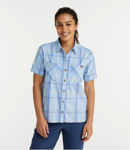 L.L.Bean | Women's Everyday SunSmart® Woven Shirt, Short-Sleeve Plaid
