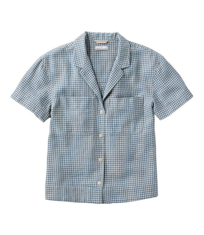 L.L.Bean | Women's Signature Hemp/Cotton Camp Shirt, Short-Sleeve