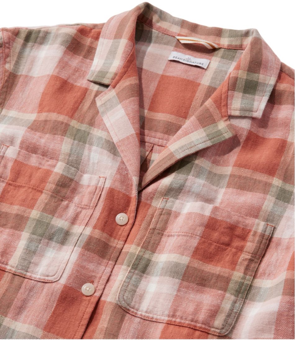 L.L.Bean | Women's Signature Hemp/Cotton Camp Shirt, Short-Sleeve