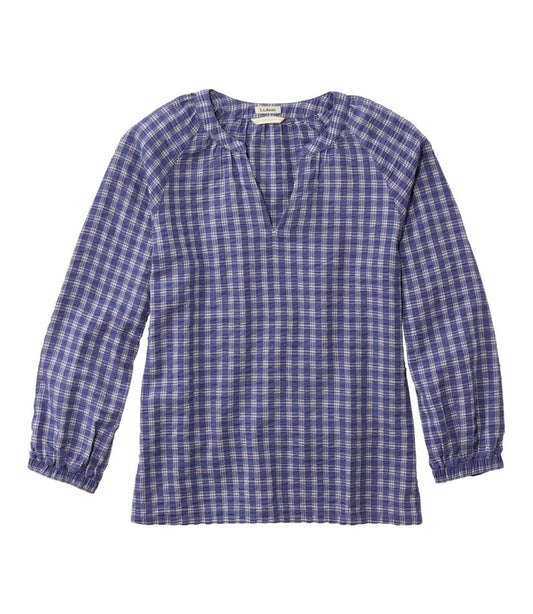 L.L.Bean | Women's Bean's Seacoast Seersucker Splitneck Shirt