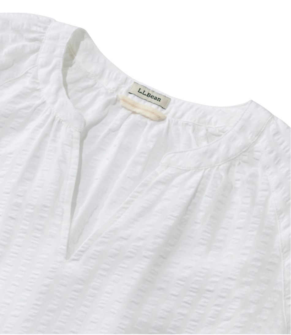 L.L.Bean | Women's Bean's Seacoast Seersucker Splitneck Shirt
