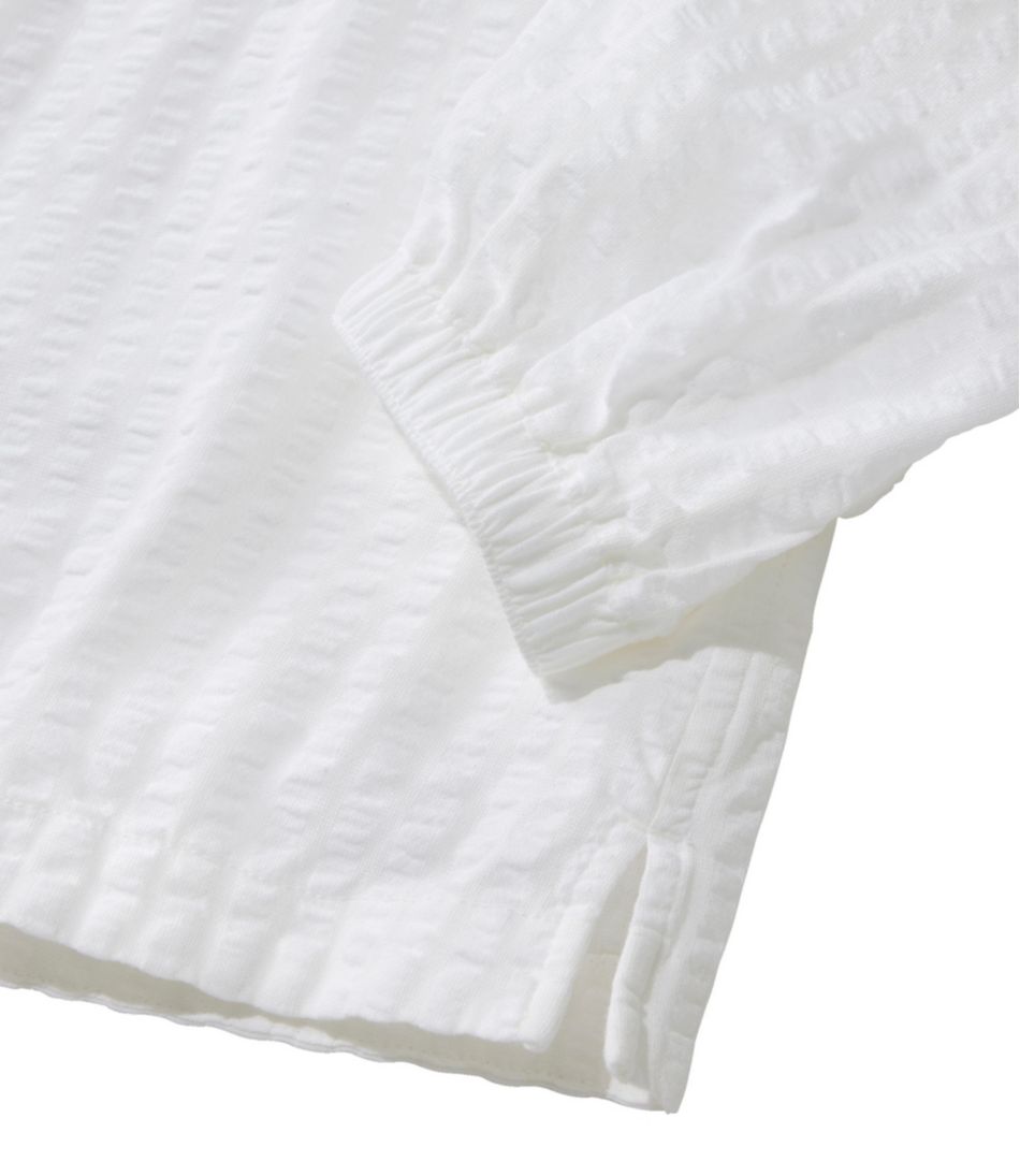 L.L.Bean | Women's Bean's Seacoast Seersucker Splitneck Shirt