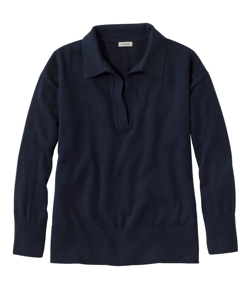L.L.Bean | Women's Cotton/Cashmere Sweater, Polo