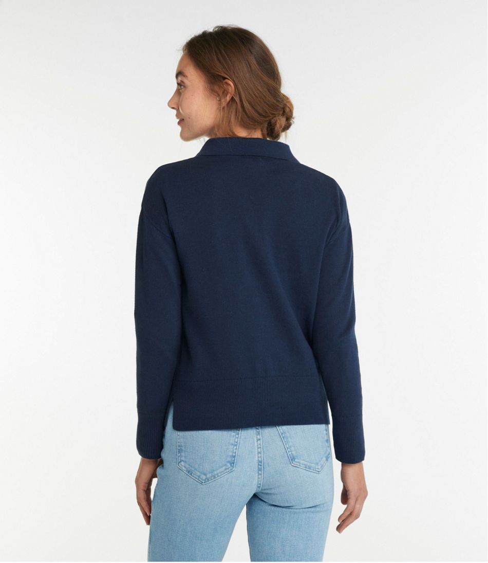 L.L.Bean | Women's Cotton/Cashmere Sweater, Polo