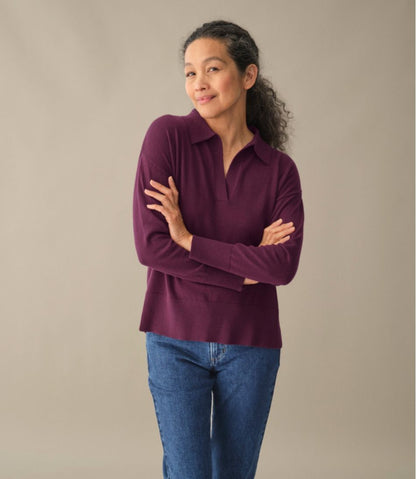 L.L.Bean | Women's Cotton/Cashmere Sweater, Polo