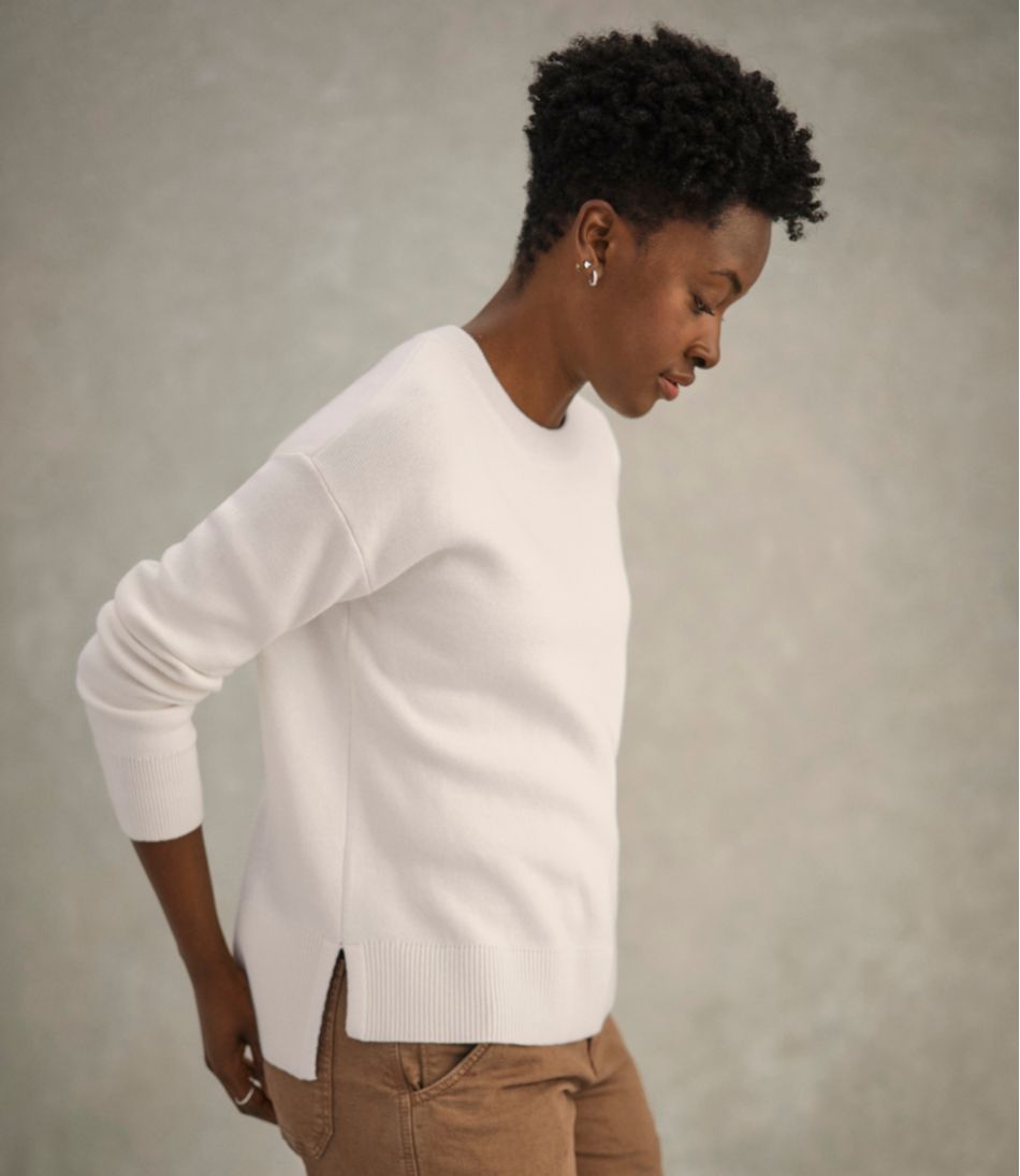L.L.Bean | Women's Wicked Soft Cotton/Cashmere Crewneck Sweater