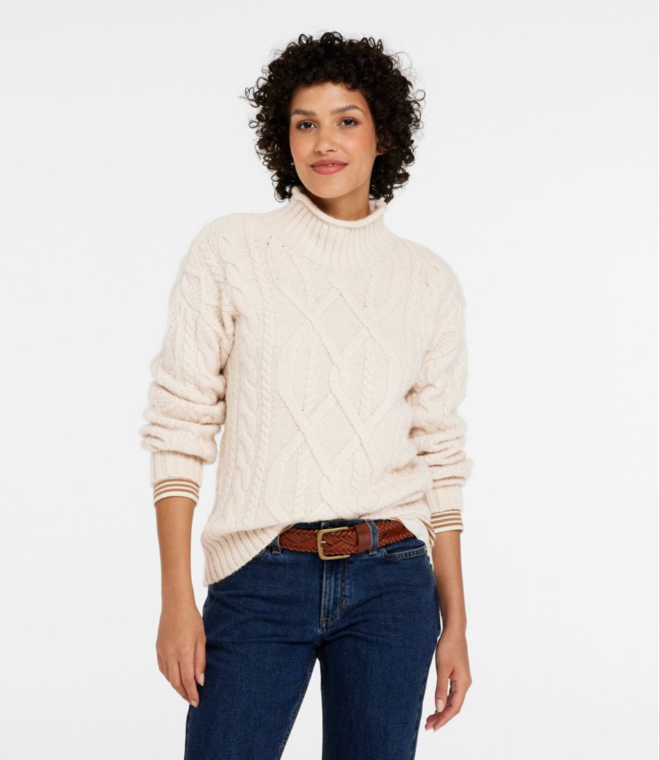 L.L.Bean | Women's 1912 Heritage Wool Blend Mockneck Sweater