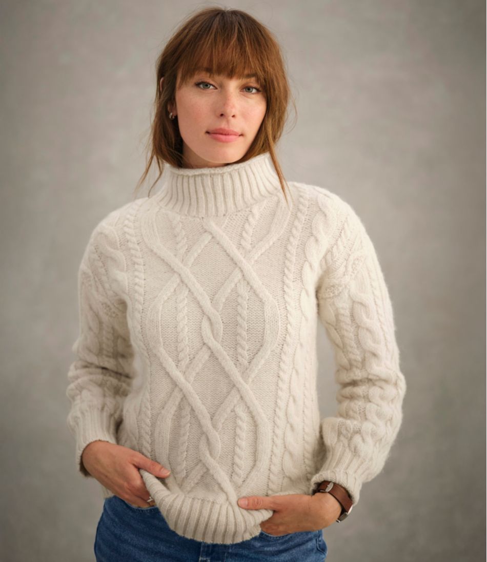 L.L.Bean | Women's 1912 Heritage Wool Blend Mockneck Sweater