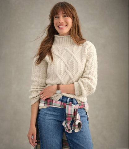 L.L.Bean | Women's 1912 Heritage Wool Blend Mockneck Sweater