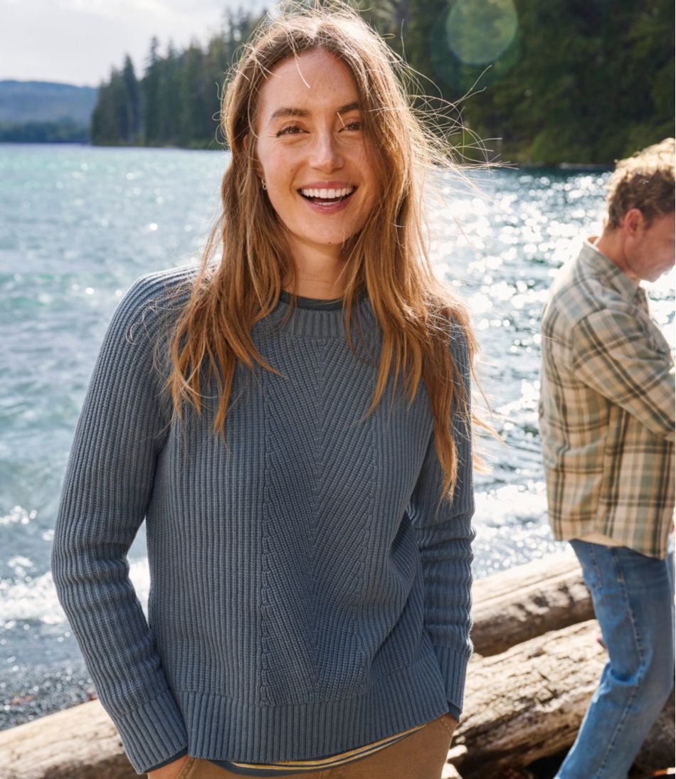 L.L.Bean | Women's Mariner Shaker Sweater, Crewneck