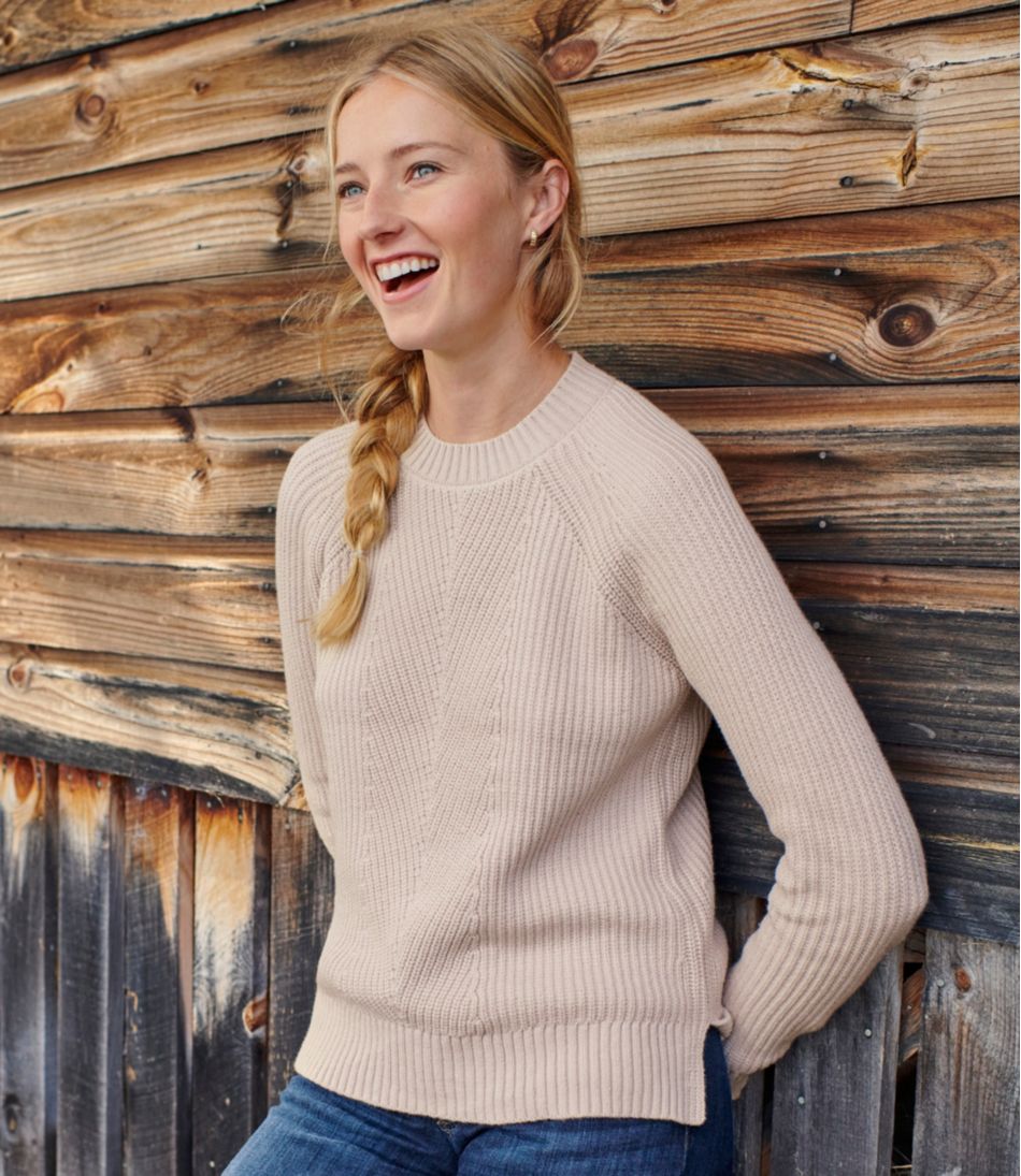 L.L.Bean | Women's Mariner Shaker Sweater, Crewneck