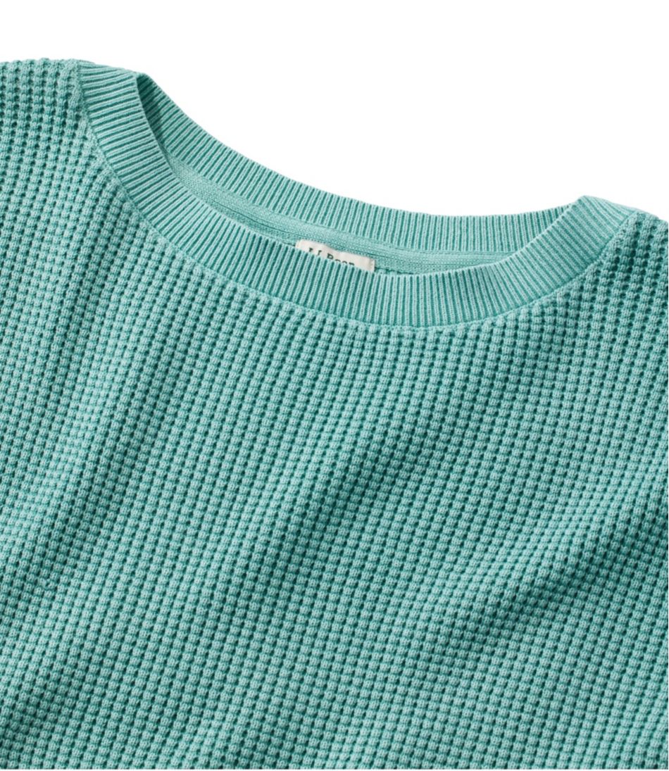 L.L.Bean | Women's Sunwashed Waffle Sweater, Pullover