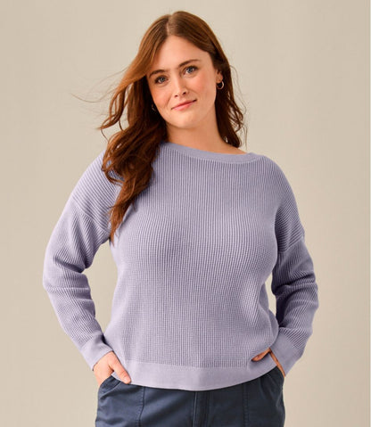 L.L.Bean | Women's Sunwashed Waffle Sweater, Pullover
