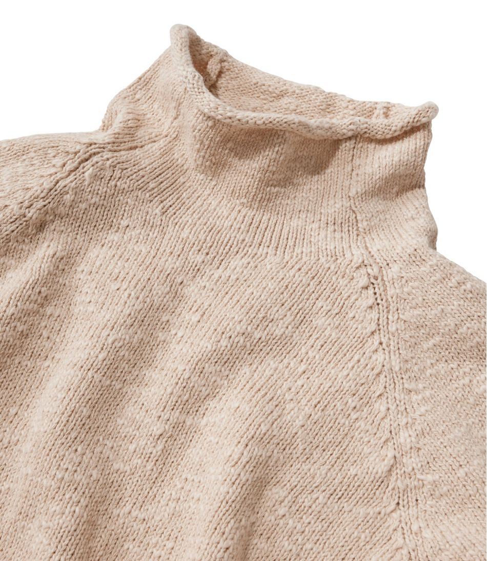 L.L.Bean | Women's Cotton Ragg Sweater, Funnelneck Pullover