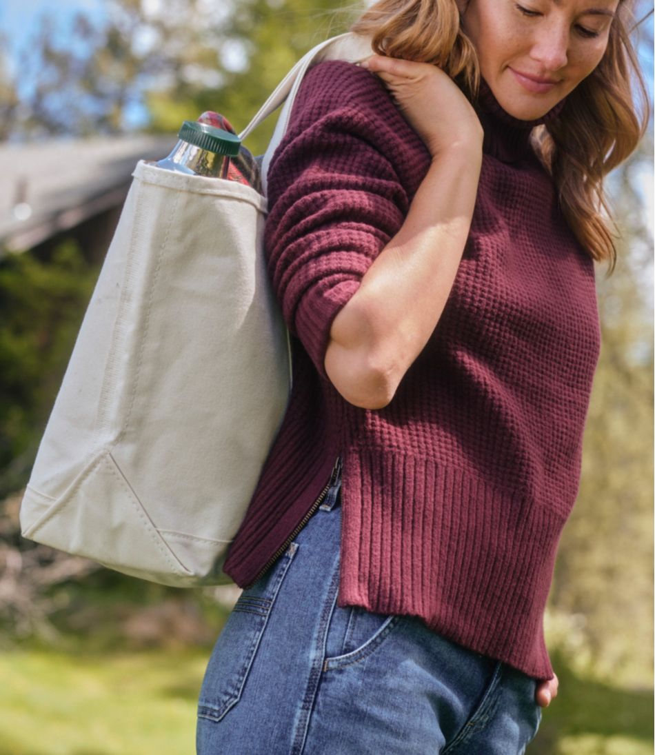 L.L.Bean | Women's SuperSoft Waffle Sweater, Turtleneck