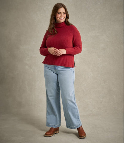 L.L.Bean | Women's SuperSoft Waffle Sweater, Turtleneck