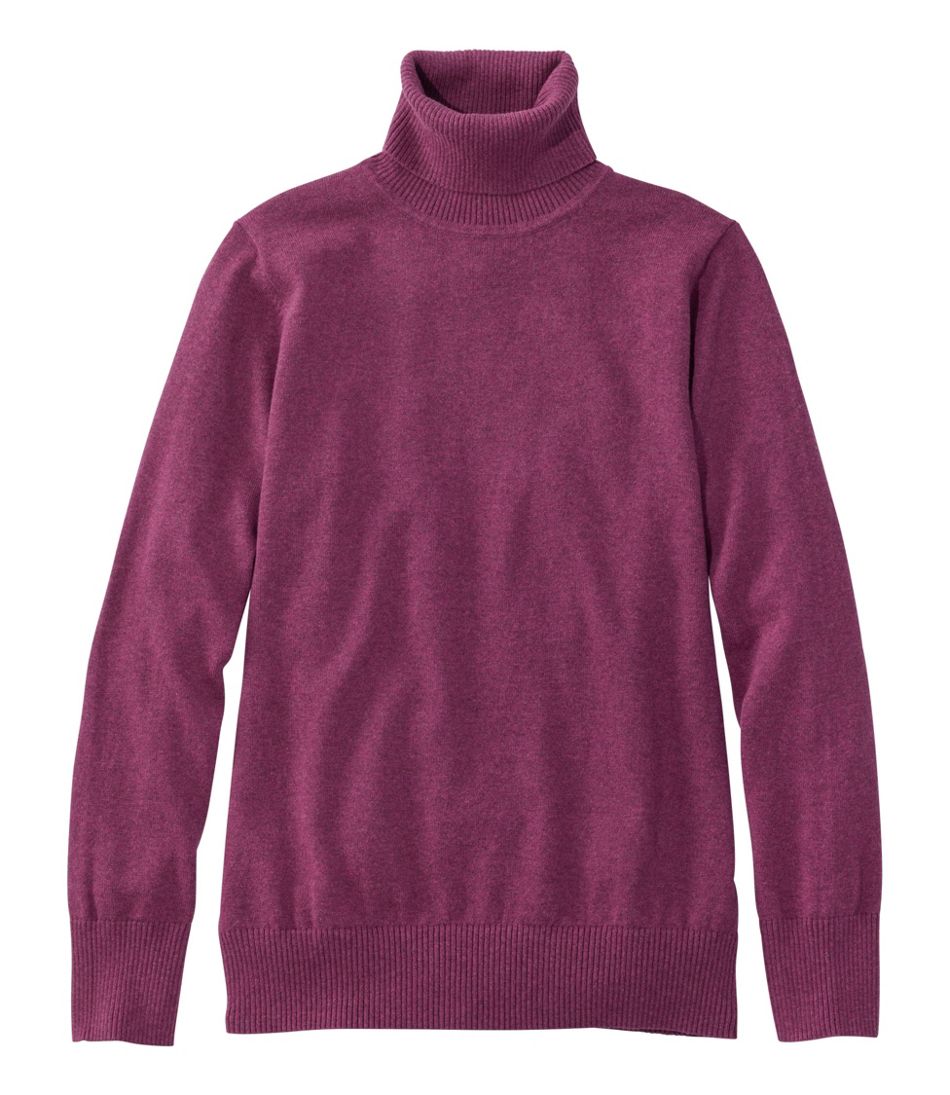 L.L.Bean | Women's Cotton/Cashmere Sweater, Turtleneck