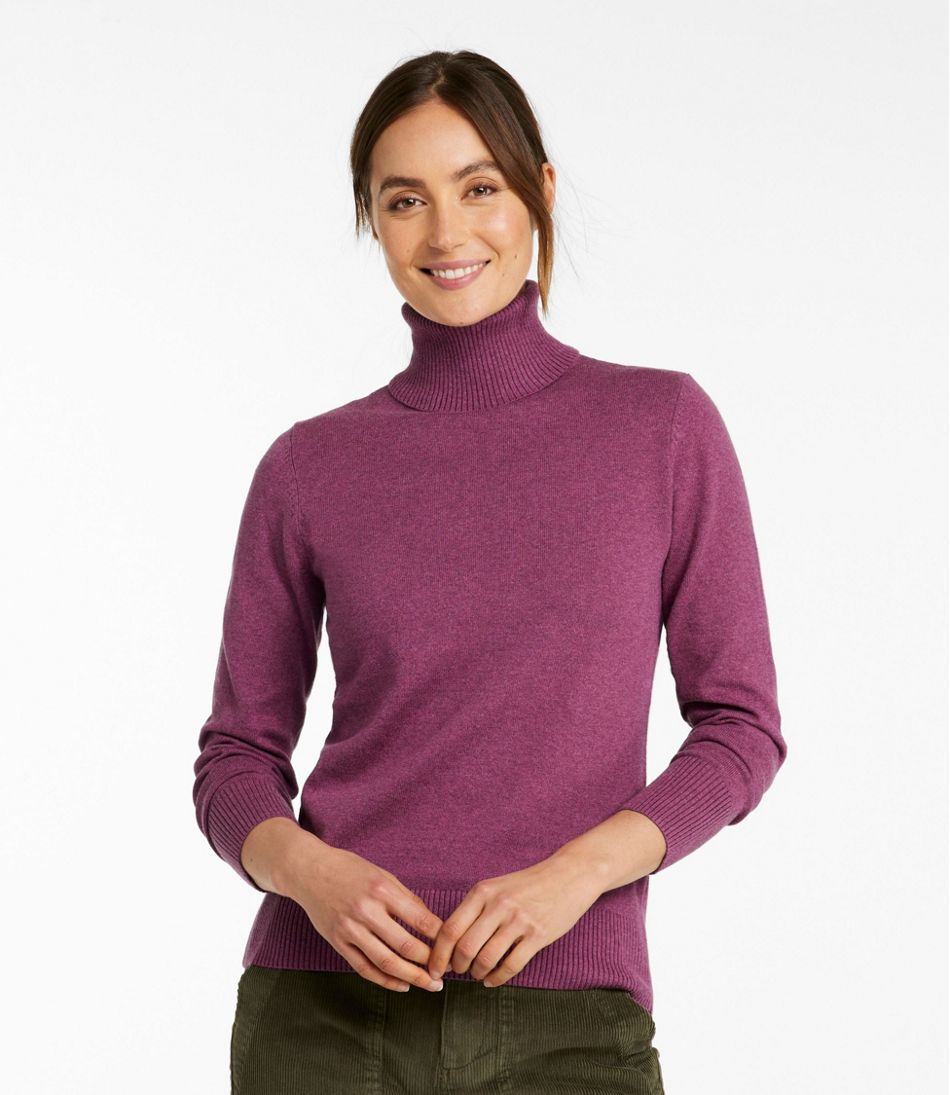 L.L.Bean | Women's Cotton/Cashmere Sweater, Turtleneck
