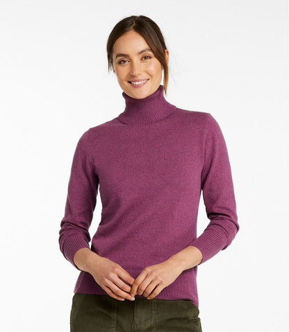 L.L.Bean | Women's Cotton/Cashmere Sweater, Turtleneck