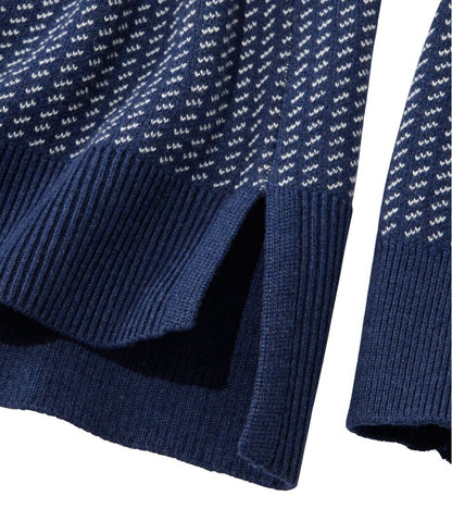 L.L.Bean | Women's Wicked Soft Cotton/Cashmere Crewneck Sweater, Pattern