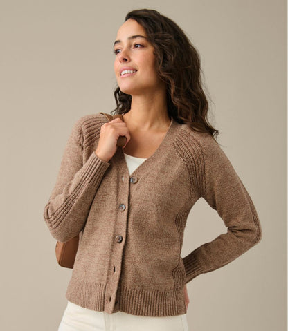 L.L.Bean | Women's Mariner Shaker Sweater, V-Neck Cardigan