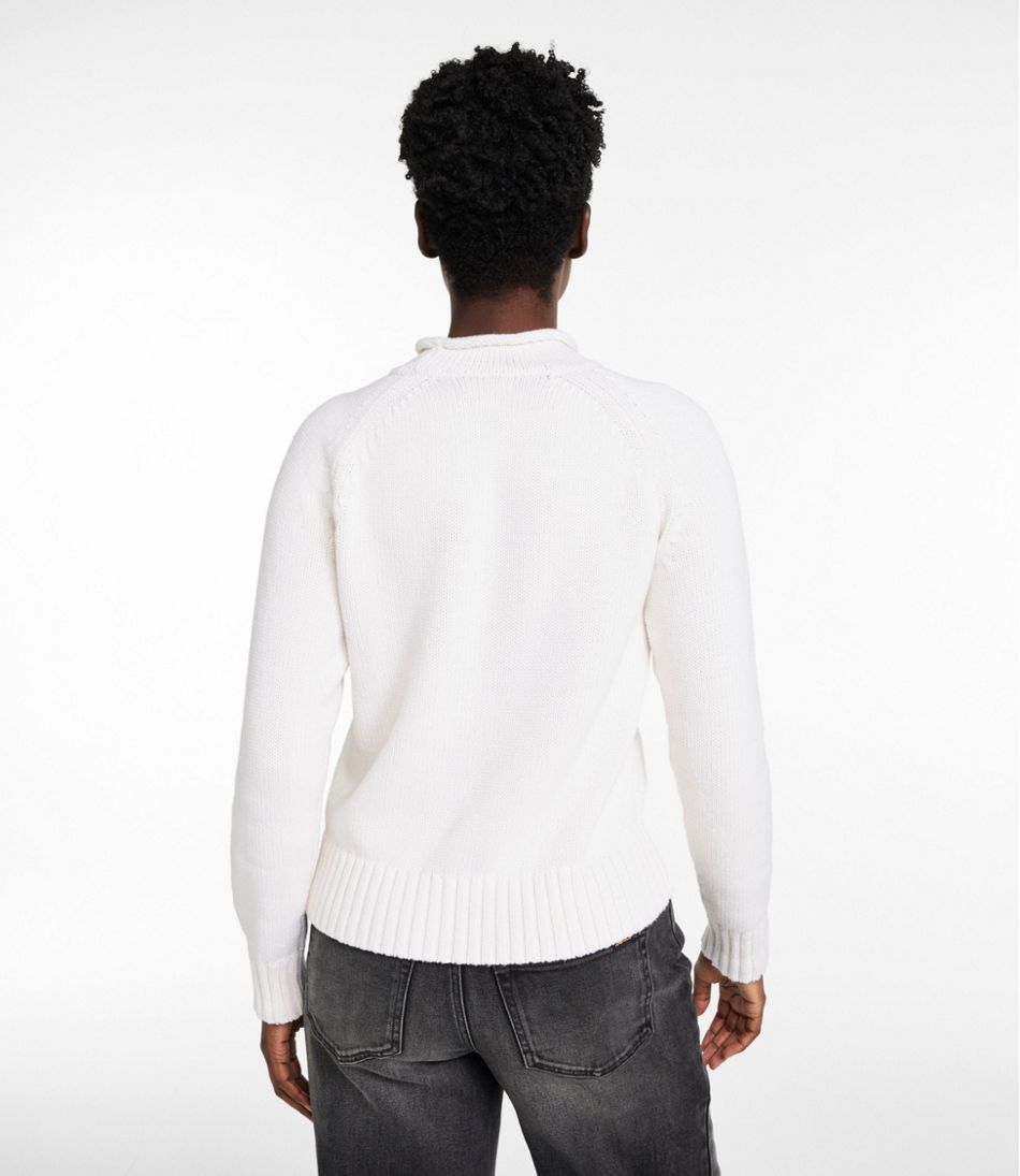 L.L.Bean | Women's Signature Original Cotton Sweater, Rollneck Novelty