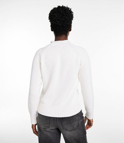 L.L.Bean | Women's Signature Original Cotton Sweater, Rollneck Novelty