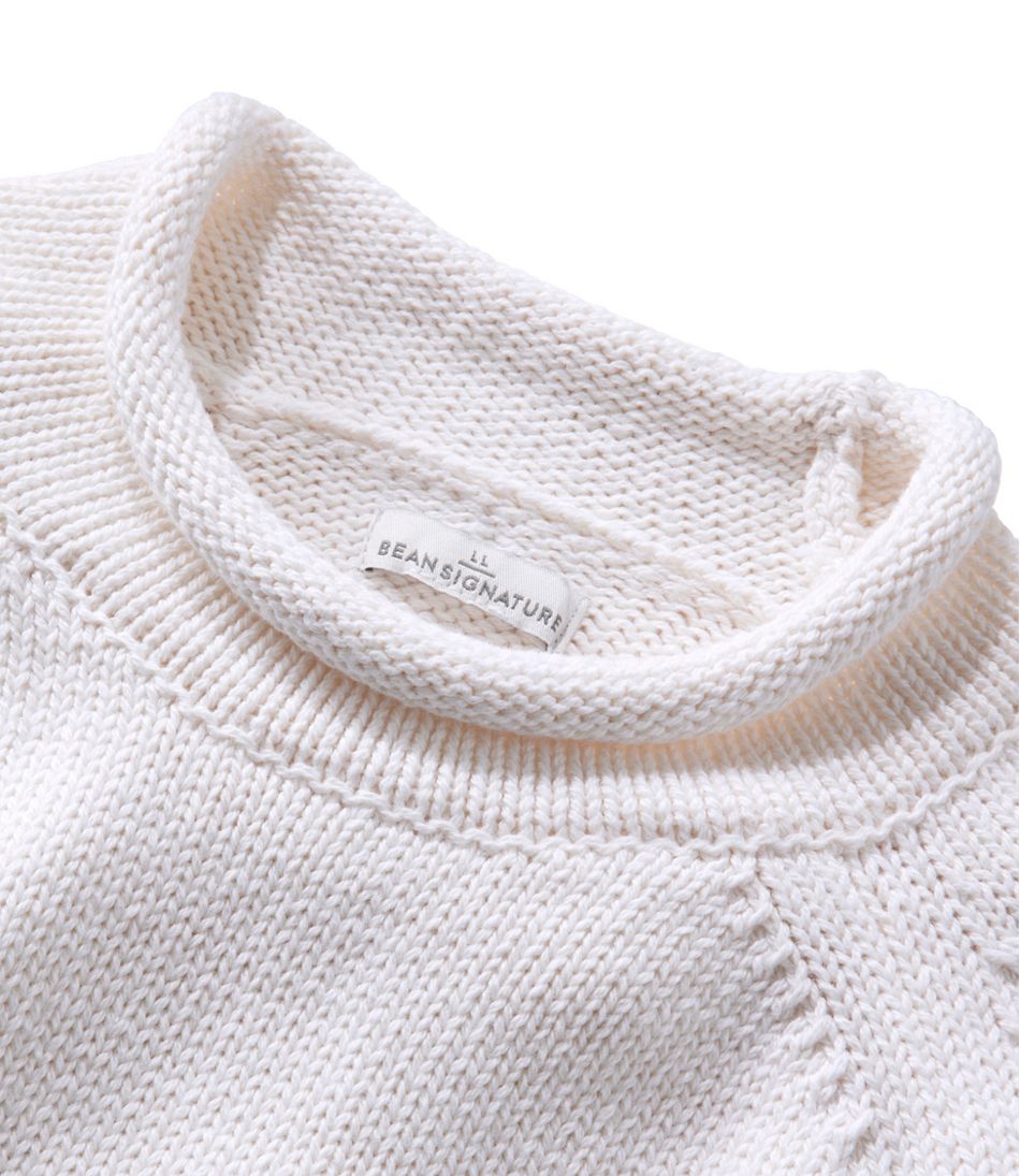 L.L.Bean | Women's Signature Original Cotton Sweater, Rollneck Novelty