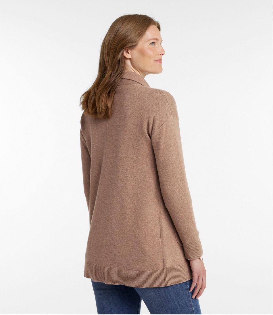 L.L.Bean | Women's Wicked Soft Cotton/Cashmere Coatigan Sweater