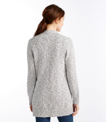 L.L.Bean | Women's Cotton Ragg Sweater, Open Cardigan