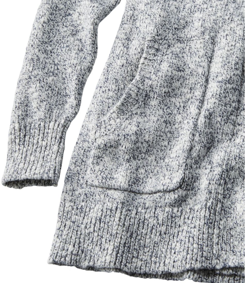 L.L.Bean | Women's Cotton Ragg Sweater, Open Cardigan