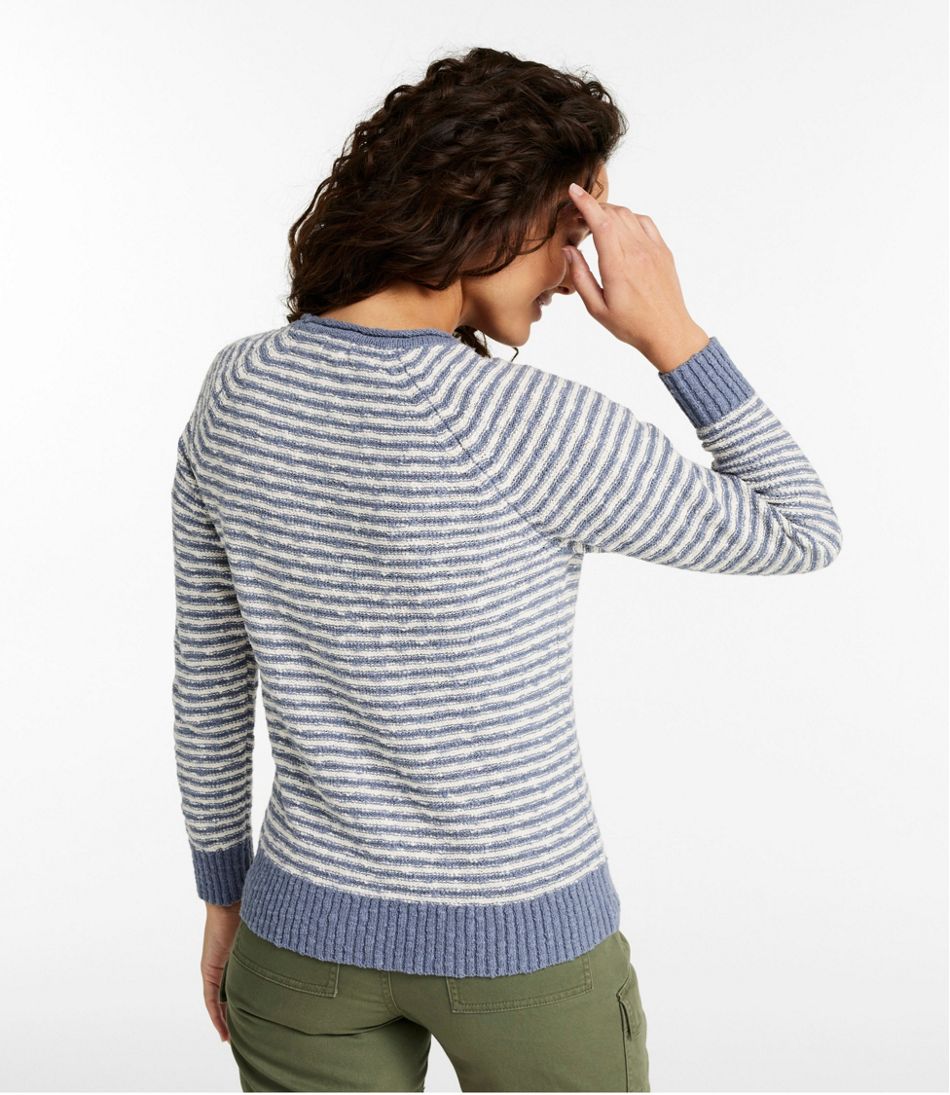 L.L.Bean | Women's Midweight Cotton Slub Rollneck Pullover Stripe