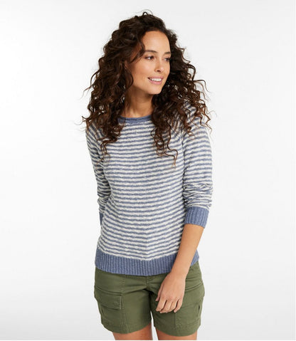 L.L.Bean | Women's Midweight Cotton Slub Rollneck Pullover Stripe