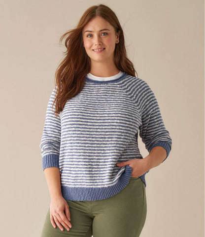 L.L.Bean | Women's Midweight Cotton Slub Rollneck Pullover Stripe