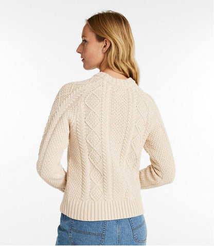 L.L.Bean | Women's Signature Cotton Fisherman Sweater, Crewneck