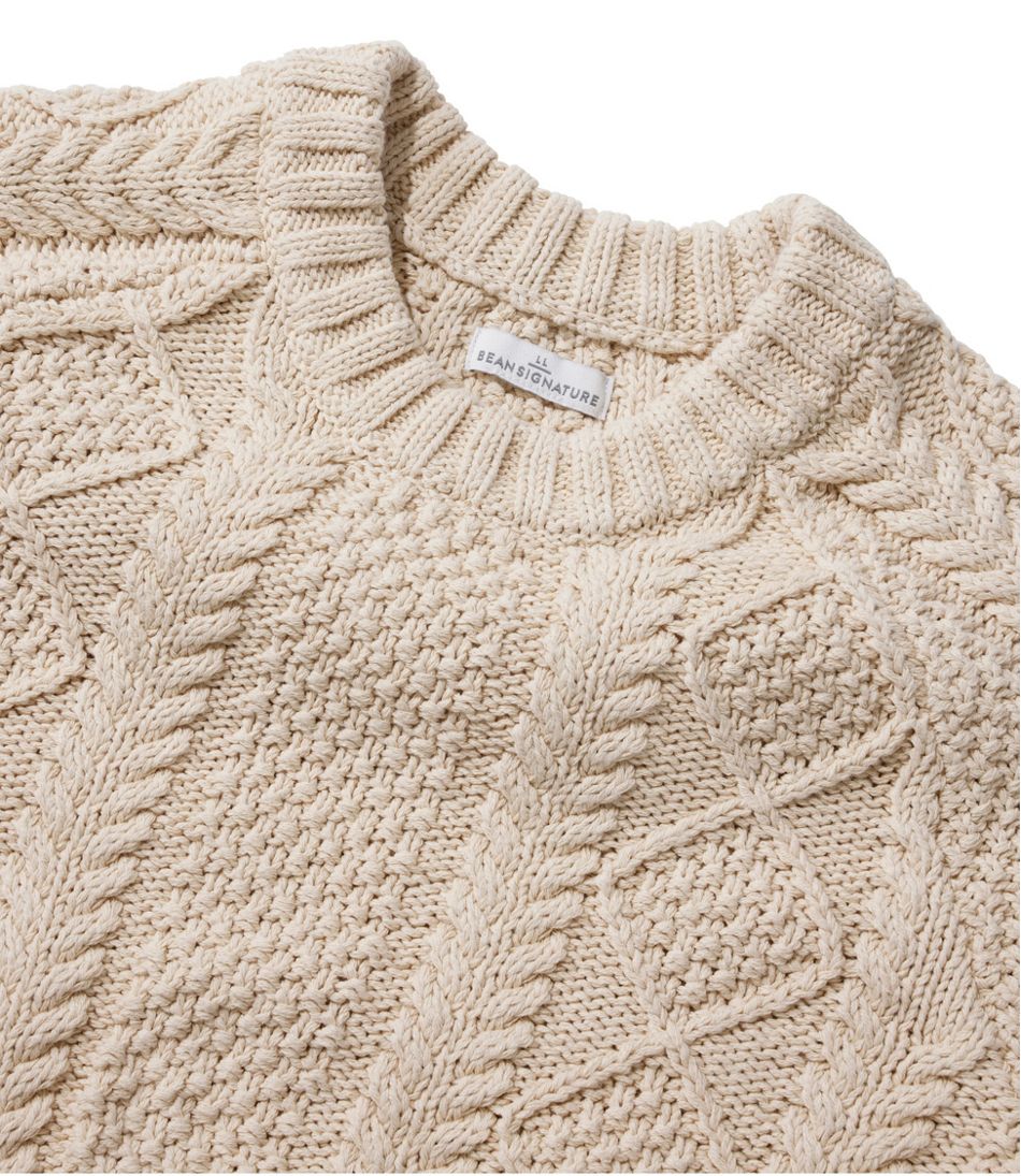 L.L.Bean | Women's Signature Cotton Fisherman Sweater, Crewneck