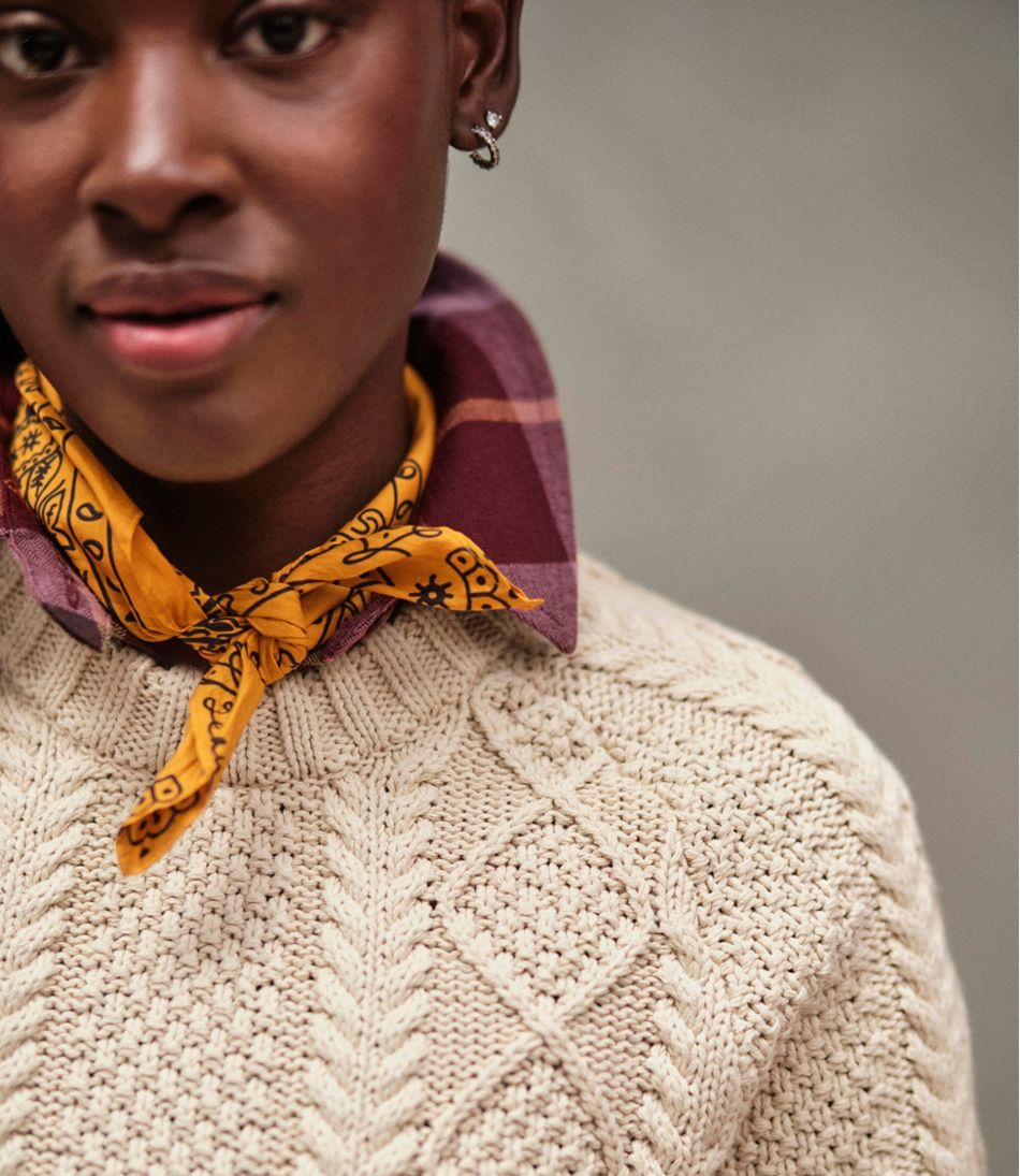 L.L.Bean | Women's Signature Cotton Fisherman Sweater, Crewneck