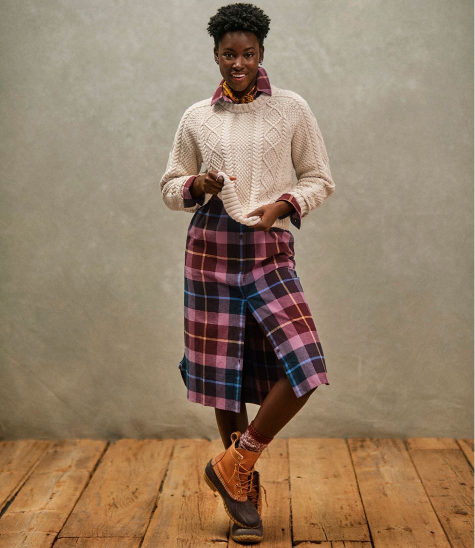 L.L.Bean | Women's Signature Cotton Fisherman Sweater, Crewneck
