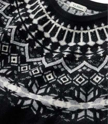 L.L.Bean | Women's Classic Cashmere Sweater, Crewneck Fair Isle