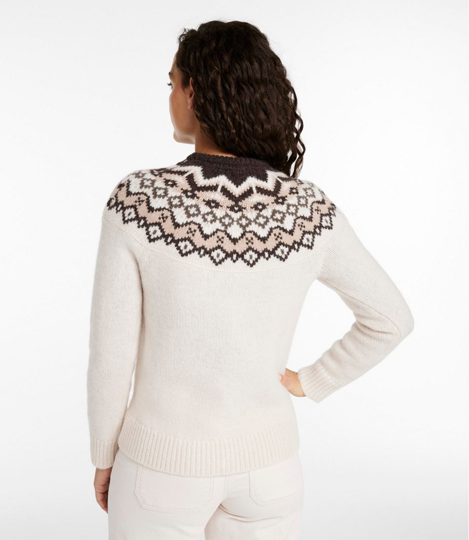 L.L.Bean | Women's Bean's Classic Ragg Wool Sweater, Crewneck Fair Isle