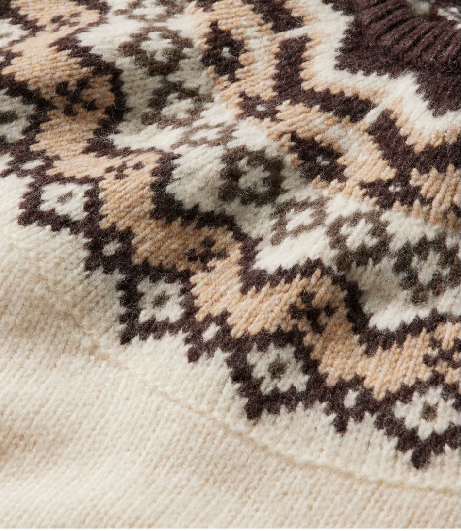 L.L.Bean | Women's Bean's Classic Ragg Wool Sweater, Crewneck Fair Isle