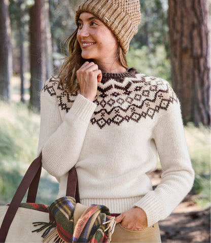 L.L.Bean | Women's Bean's Classic Ragg Wool Sweater, Crewneck Fair Isle