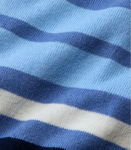 L.L.Bean | Women's Cotton/Cashmere Sweater, Polo Stripe