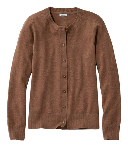 L.L.Bean | Women's Essential Merino Wool Sweater, Cardigan