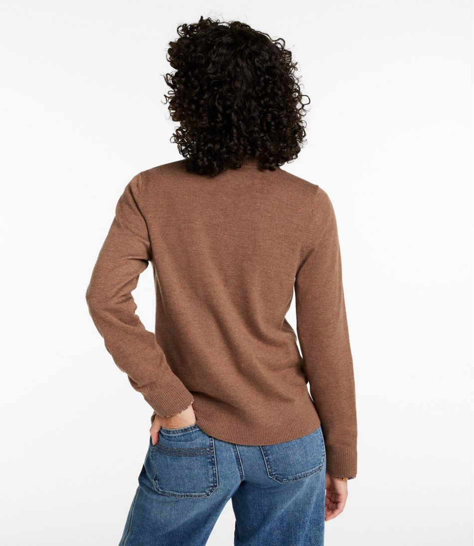 L.L.Bean | Women's Essential Merino Wool Sweater, Cardigan