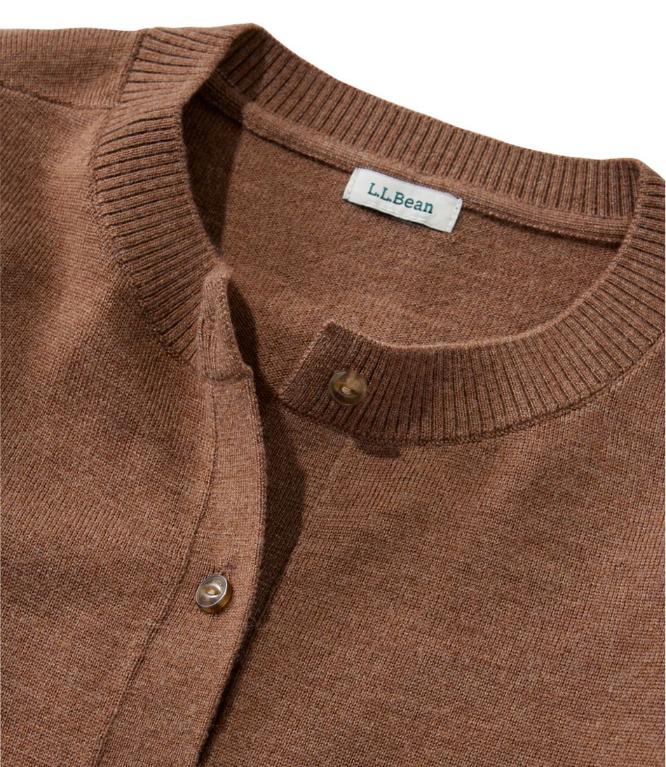 L.L.Bean | Women's Essential Merino Wool Sweater, Cardigan