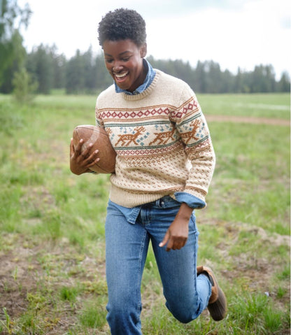 L.L.Bean | Women's Bean's Classic Ragg Wool Crewneck Intarsia Sweater