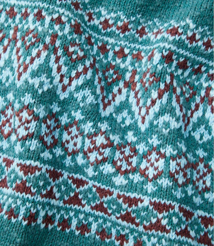 L.L.Bean | Women's Cotton Ragg Sweater, Crewneck Fair Isle