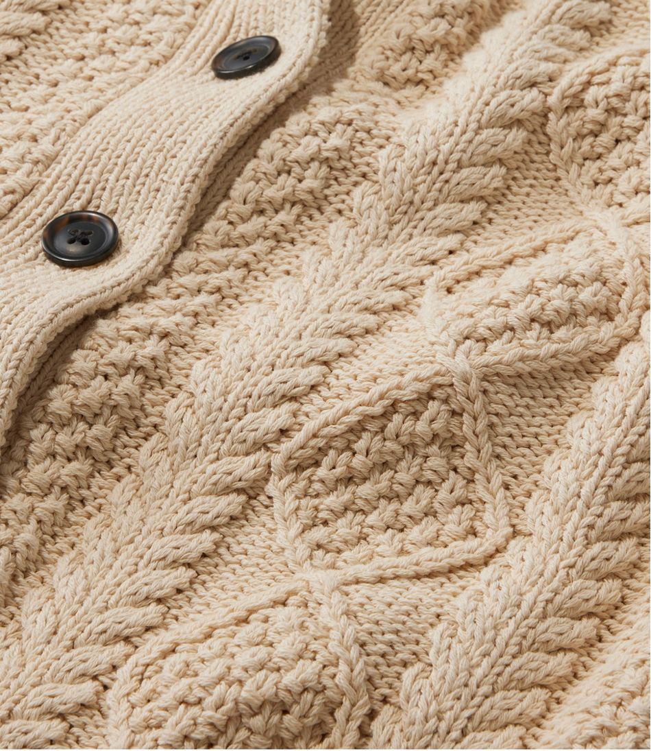 L.L.Bean | Women's Signature Cotton Fisherman Sweater, Short Cardigan